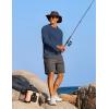 imageCOOFANDY Mens Sun Protection Shirts Long Sleeve Rash Guard Swim TShirts Lightweight Quick Dry Fishing ShirtsNavy
