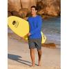 imageCOOFANDY Mens Sun Protection Shirts Long Sleeve Rash Guard Swim TShirts Lightweight Quick Dry Fishing ShirtsRoyal Blue