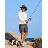 imageCOOFANDY Mens Sun Protection Shirts Long Sleeve Rash Guard Swim TShirts Lightweight Quick Dry Fishing ShirtsWhite
