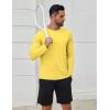 imageCOOFANDY Mens Sun Protection Shirts Long Sleeve Rash Guard Swim TShirts Lightweight Quick Dry Fishing ShirtsYellow