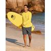 imageCOOFANDY Mens Sun Protection Shirts Long Sleeve Rash Guard Swim TShirts Lightweight Quick Dry Fishing ShirtsYellow