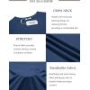 imageCOOFANDY Mens Swim Shirt Short Sleeve UPF 50 Sun Protection Shirt Rah Guard Athletic Quick Dry T ShirtsNavy Blue