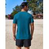 imageCOOFANDY Mens Swim Shirt Short Sleeve UPF 50 Sun Protection Shirt Rah Guard Athletic Quick Dry T ShirtsRoyal Blue