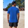 imageCOOFANDY Mens Swim Shirt Short Sleeve UPF 50 Sun Protection Shirt Rah Guard Athletic Quick Dry T ShirtsSky Blue