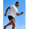 imageCOOFANDY Mens Swim Shirt Short Sleeve UPF 50 Sun Protection Shirt Rah Guard Athletic Quick Dry T ShirtsWhite