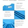 imageCOOFANDY Mens Swim Shirt Short Sleeve UPF 50 Sun Protection Shirt Rah Guard Athletic Quick Dry T ShirtsWhitedeep Blue