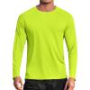 imageCOOFANDY Mens Sun Protection Shirts Long Sleeve Rash Guard Swim TShirts Lightweight Quick Dry Fishing ShirtsLemon Green