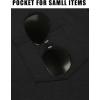 imageCOOFANDY Mens Casual Henley Shirts Short Sleeve Pocket TShirts Lightweight Button Henley Pullover Basic TeesBlack