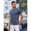 imageCOOFANDY Mens Casual Henley Shirts Short Sleeve Pocket TShirts Lightweight Button Henley Pullover Basic TeesNavy Blue