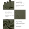 imageCOOFANDY Mens Dress Shirts Short Sleeve Regular Fit Lightweight Untucked Button Down ShirtArmy Green