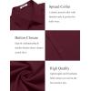 imageCOOFANDY Mens Dress Shirts Short Sleeve Regular Fit Lightweight Untucked Button Down ShirtDark Red