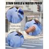 imageCOOFANDY Mens Dress Shirts Short Sleeve Regular Fit Lightweight Untucked Button Down ShirtWhite