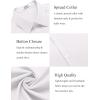 imageCOOFANDY Mens Dress Shirts Short Sleeve Regular Fit Lightweight Untucked Button Down ShirtWhite