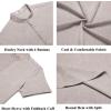 imageCOOFANDY Mens Henley Shirt Short Sleeve Casual Summer Beach Hippie TShirts Lightweight Vacation TopsStone