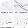 imageCOOFANDY Mens Henley Shirt Short Sleeve Casual Summer Beach Hippie TShirts Lightweight Vacation TopsWhite