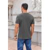 imageCOOFANDY Mens Henley Shirts Short Sleeve Casual Summer Basic Tee Solid Button TShirtsDark Grey