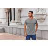 imageCOOFANDY Mens Henley Shirts Short Sleeve Casual Summer Basic Tee Solid Button TShirtsLight Grey