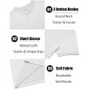 imageCOOFANDY Mens Henley Shirts Short Sleeve Casual Summer Basic Tee Solid Button TShirtsWhite