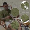 imageCOOFANDY Mens Casual Henley Shirts Long Sleeve Band Collar Lightweight Beach Shirts Summer TShirtsArmy Green