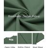 imageCOOFANDY Mens Casual Henley TShirts Summer Short Sleeve Cotton Shirts Basic Button Tee TopsDark Green