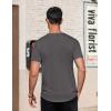 imageCOOFANDY Mens Casual Henley TShirts Summer Short Sleeve Cotton Shirts Basic Button Tee TopsDark Grey