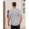 imageCOOFANDY Mens Casual Henley TShirts Summer Short Sleeve Cotton Shirts Basic Button Tee TopsGrey