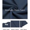 imageCOOFANDY Mens Casual Henley TShirts Summer Short Sleeve Cotton Shirts Basic Button Tee TopsNavy Blue