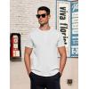 imageCOOFANDY Mens Casual Henley TShirts Summer Short Sleeve Cotton Shirts Basic Button Tee TopsWhite
