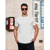 imageCOOFANDY Mens Casual Henley TShirts Summer Short Sleeve Cotton Shirts Basic Button Tee TopsWhite