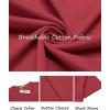 imageCOOFANDY Mens Casual Henley TShirts Summer Short Sleeve Cotton Shirts Basic Button Tee TopsWine Red