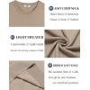 imageCOOFANDY Mens Crewneck Sweater Short Sleeve Knit Pullover Casual Basic Tops Classic Fashion TeesKhaki