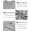 imageCOOFANDY Mens Crewneck Sweater Short Sleeve Knit Pullover Casual Basic Tops Classic Fashion TeesLight Grey