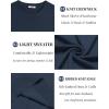 imageCOOFANDY Mens Crewneck Sweater Short Sleeve Knit Pullover Casual Basic Tops Classic Fashion TeesNavy Blue