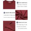 imageCOOFANDY Mens Crewneck Sweater Short Sleeve Knit Pullover Casual Basic Tops Classic Fashion TeesWine Red