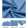 imageCOOFANDY Mens Henley Shirt Long Sleeve Lightweight Casual TShirt Summer Beach Hippie Tee ShirtBlue