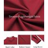 imageCOOFANDY Mens Henley Shirt Long Sleeve Lightweight Casual TShirt Summer Beach Hippie Tee ShirtDark Red