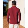 imageCOOFANDY Mens Henley Shirt Long Sleeve Lightweight Casual TShirt Summer Beach Hippie Tee ShirtDark Red