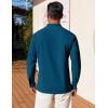 imageCOOFANDY Mens Henley Shirt Long Sleeve Lightweight Casual TShirt Summer Beach Hippie Tee ShirtMidnight Blue