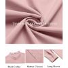 imageCOOFANDY Mens Henley Shirt Long Sleeve Lightweight Casual TShirt Summer Beach Hippie Tee ShirtPink