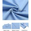 imageCOOFANDY Mens Henley Shirt Long Sleeve Lightweight Casual TShirt Summer Beach Hippie Tee ShirtSky Blue