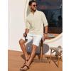 imageCOOFANDY Mens Henley Shirt Long Sleeve Lightweight Casual TShirt Summer Beach Hippie Tee ShirtVanilla Ice