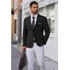 imageCOOFANDY Mens Blazer Business Suit Jacket Slim Fit Two Button Casual Sport CoatsBlack