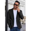 imageCOOFANDY Mens Blazer Business Suit Jacket Slim Fit Two Button Casual Sport CoatsBlack
