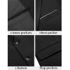 imageCOOFANDY Mens Blazer Business Suit Jacket Slim Fit Two Button Casual Sport CoatsBlack