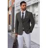 imageCOOFANDY Mens Blazer Business Suit Jacket Slim Fit Two Button Casual Sport CoatsDark Grey
