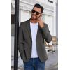 imageCOOFANDY Mens Blazer Business Suit Jacket Slim Fit Two Button Casual Sport CoatsDark Grey