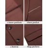 imageCOOFANDY Mens Blazer Business Suit Jacket Slim Fit Two Button Casual Sport CoatsDark Red
