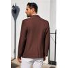 imageCOOFANDY Mens Blazer Business Suit Jacket Slim Fit Two Button Casual Sport CoatsDark Red