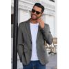 imageCOOFANDY Mens Blazer Business Suit Jacket Slim Fit Two Button Casual Sport CoatsGrey