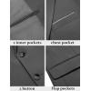 imageCOOFANDY Mens Blazer Business Suit Jacket Slim Fit Two Button Casual Sport CoatsGrey